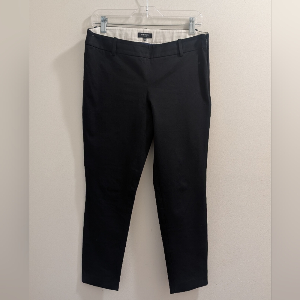 Aritzia Babaton Dexter Bi-Stretch Dress Pants - Slim Leg Black Trousers - Sz 8